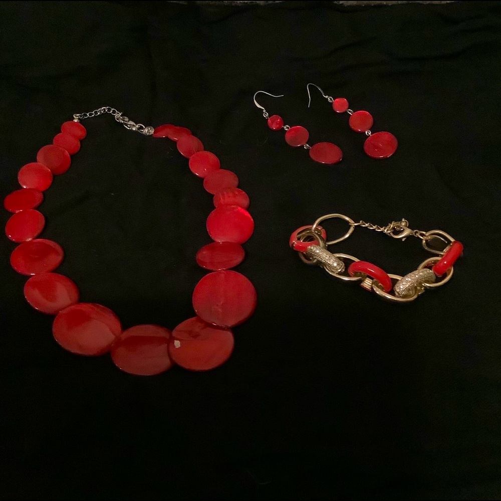 Charming Charlie Red Set